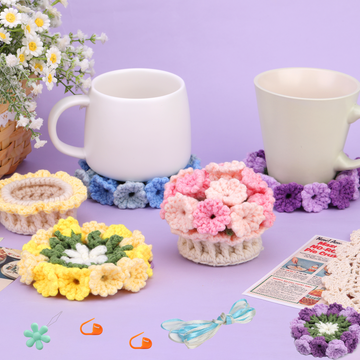Flower Coasters Crochet Kit For Beginners