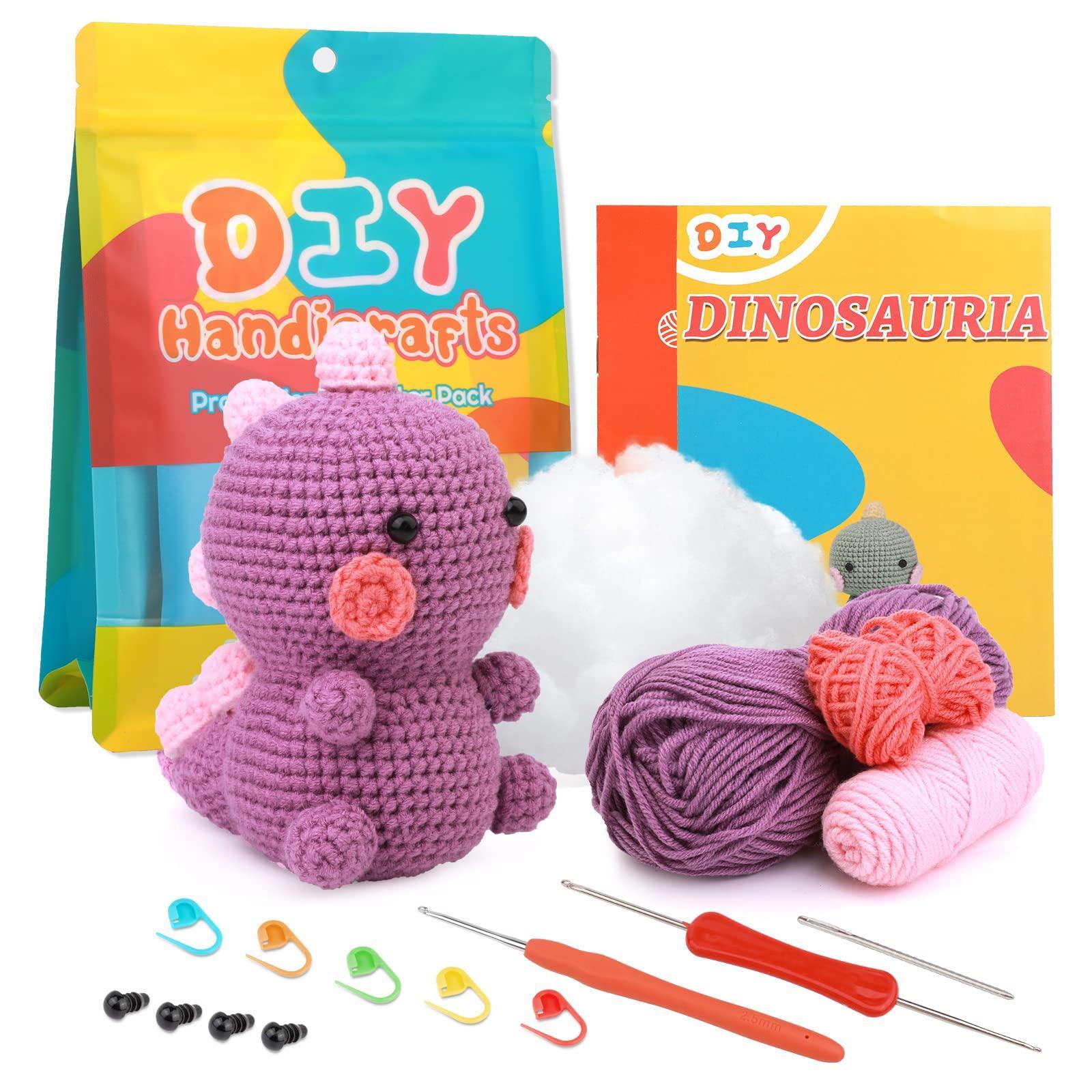 CH HAICHENG Beginner Crochet Kit, Cute Dinosaur Nepal