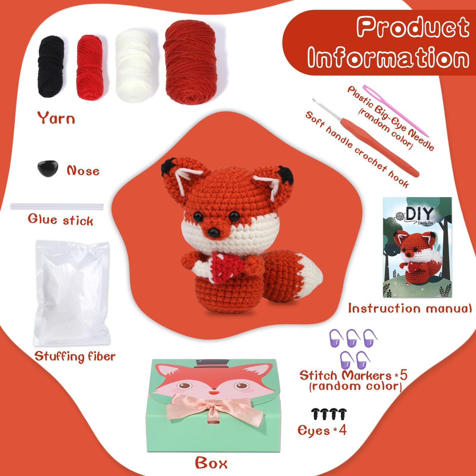 Red Fox Crochet Kit - lokunn.com